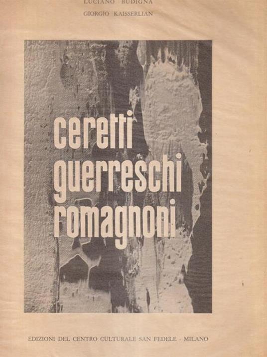  Ceretti Guerreschi Romagnoni - Luciano Budigna - copertina