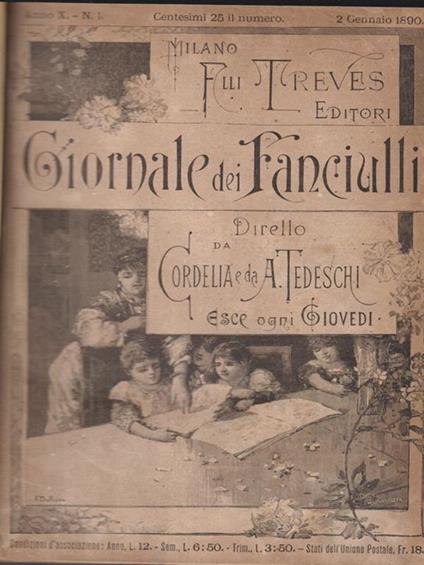   Giornale dei fanciulli - Raccolta di riviste - Tedeschi - copertina