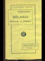   Melanges Historiques et politiques