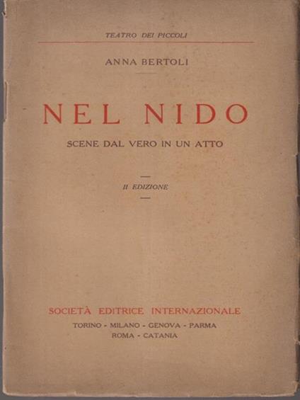 Nel nido - Anna Bertoli - copertina