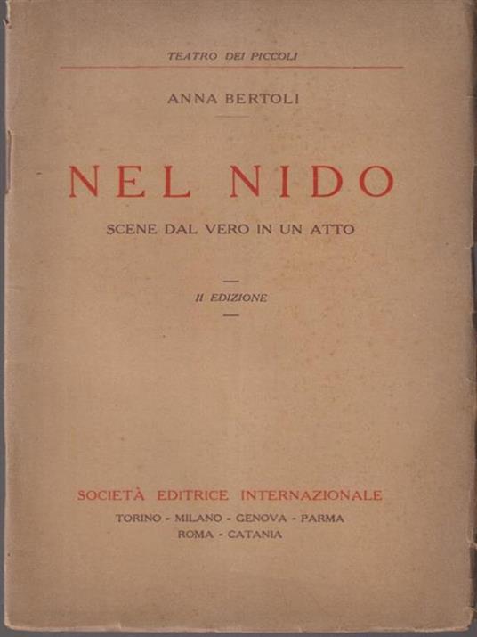 Nel nido - Anna Bertoli - copertina