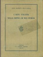 L' arte italiana nella critica di Max Dvorak