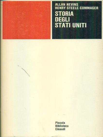   Storia degli Stati Uniti - Allan Nevins - copertina