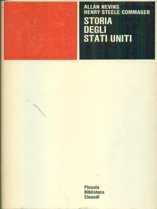   Storia degli Stati Uniti - Allan Nevins - copertina