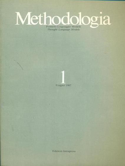   Methodologia 1 / Giugno 1987 - copertina