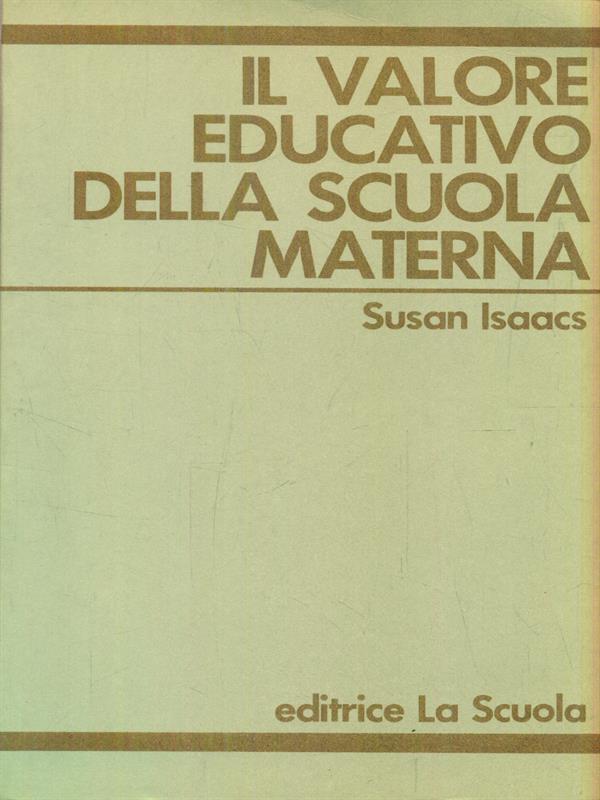 Il valore educativo della sculla materna