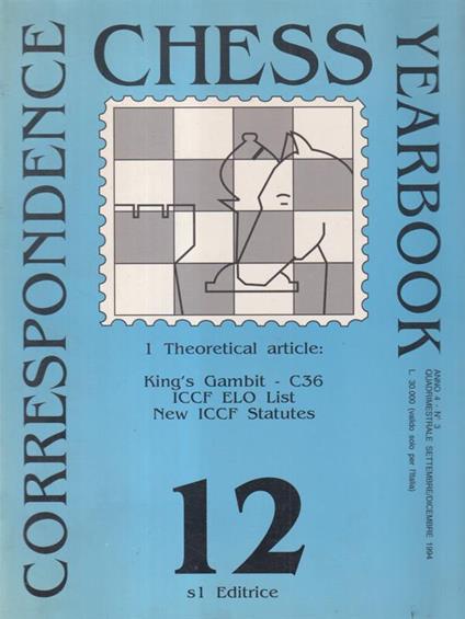 Correspondence Chess Yearbook 12 - copertina
