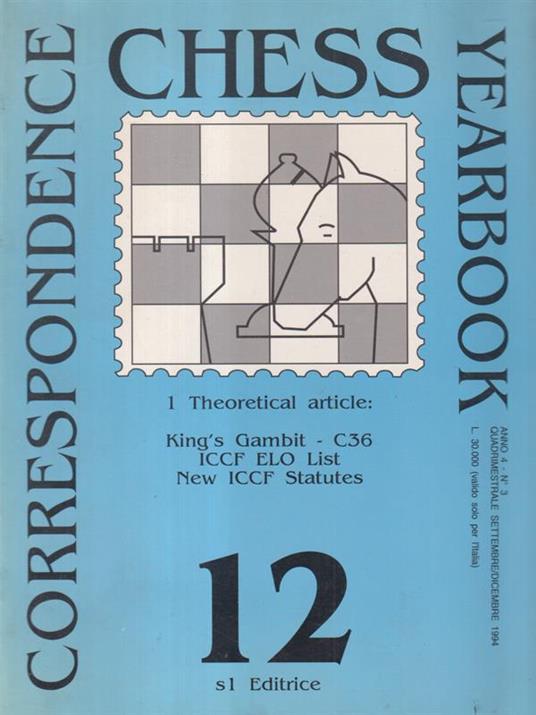 Correspondence Chess Yearbook 12 - copertina