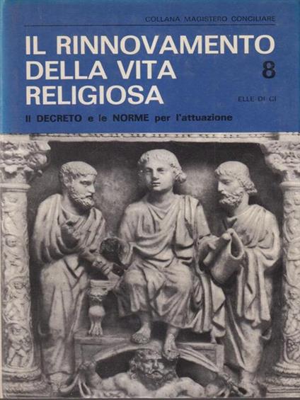 Il rinnovamento della vita religiosa - copertina