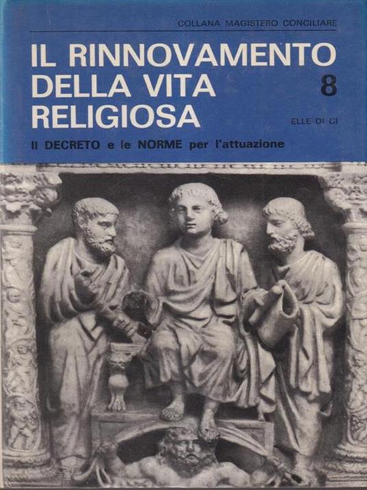 Il rinnovamento della vita religiosa - copertina