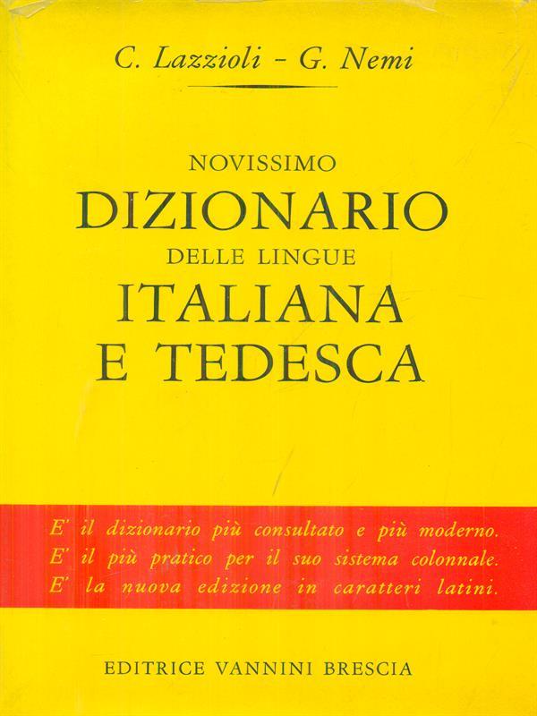 Novissino dizionario delle lingue italiana e tedesca
