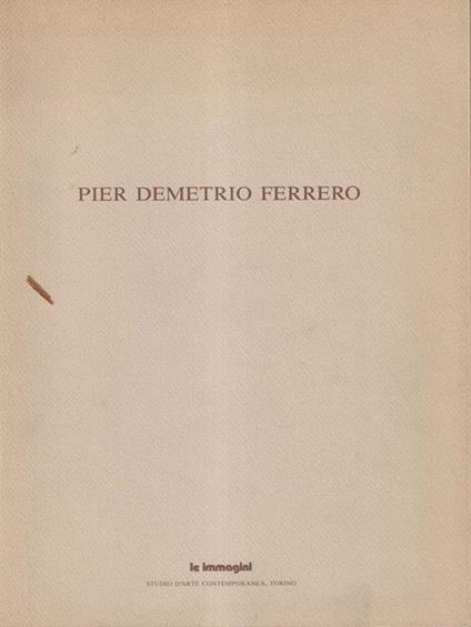 Pier Demetrio Ferrero - copertina