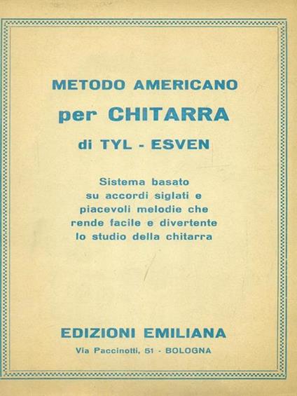 Metodo americano per chitarra di Tyl - Esven - copertina