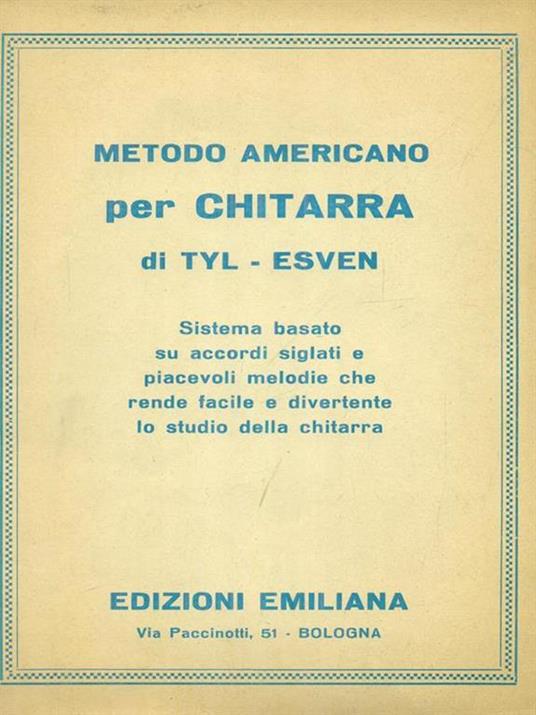 Metodo americano per chitarra di Tyl - Esven - copertina
