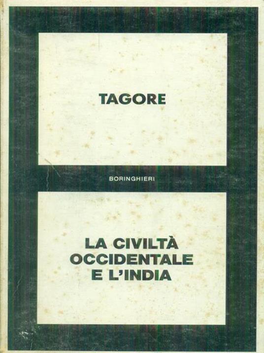 La civiltà Occidentale e l'India - Rabindranath Tagore - copertina