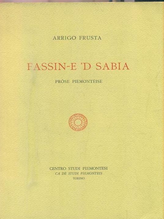 Fassin-e 'd sabia - Arrigo Frusta - copertina