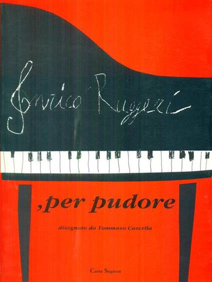 Enrico Ruggeri, per pudore - copertina