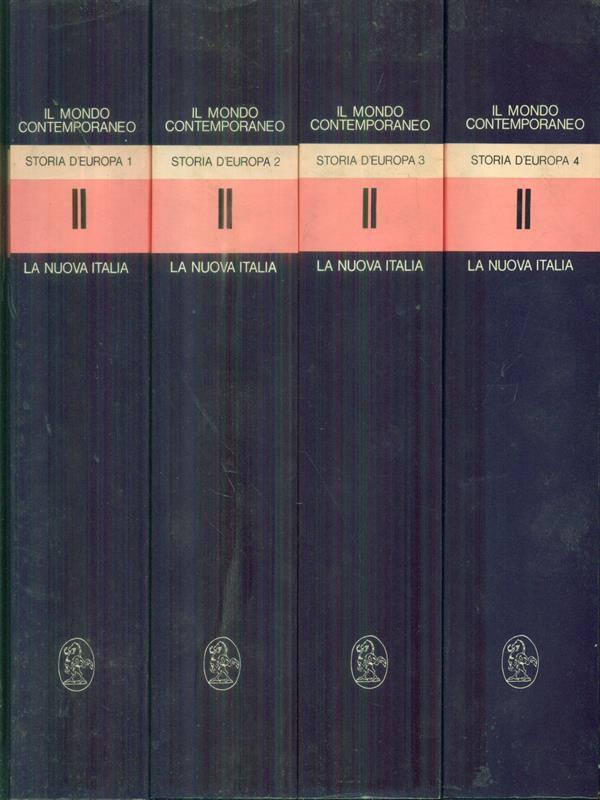 Il mondo contemporaneo Storia d'Europa 4 tomi