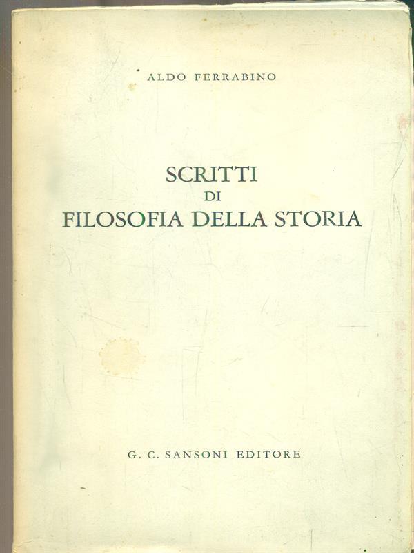 Scritti di filosofia della storia