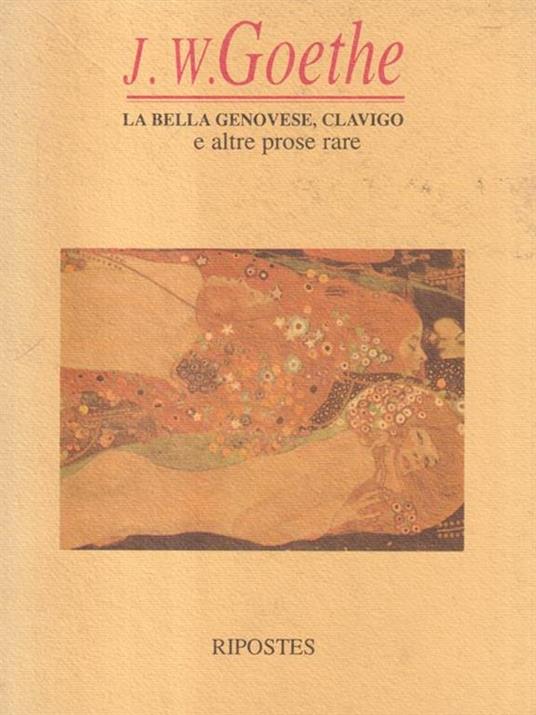 La bella genovese - J.W. Goethe - copertina