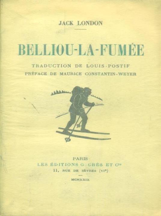 Belliou-la-fumee - Jack London - copertina