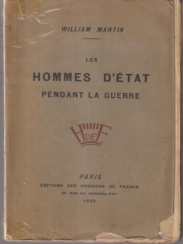 hommes d'etat pendant la guerre