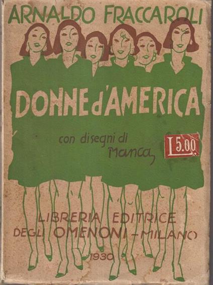 Donne d'America - Arnaldo Fraccaroli - copertina