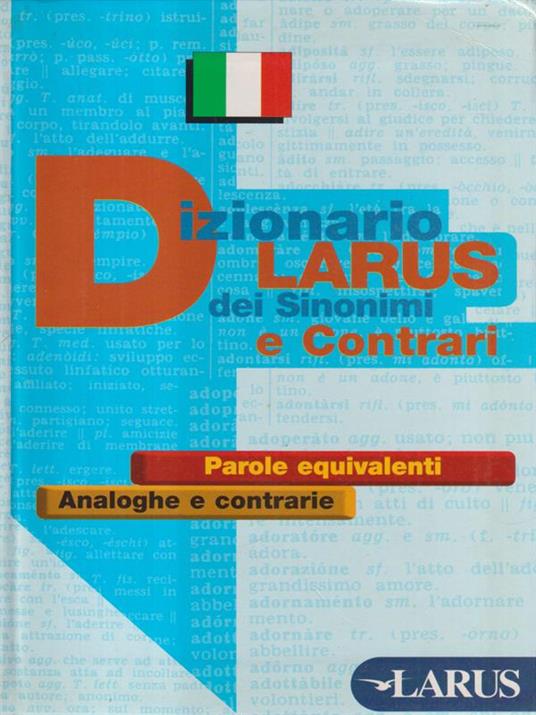 Dizionario Larus dei sinonimi e contrari - copertina