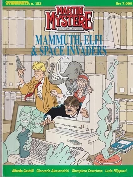 Martin Mystere Mammuth, elfi & space invaders - copertina