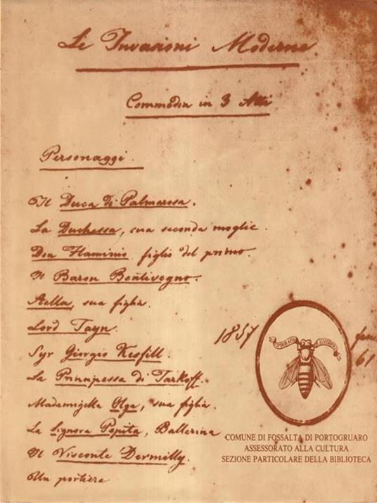 Le invasioni moderne - Ippolito Nievo - copertina