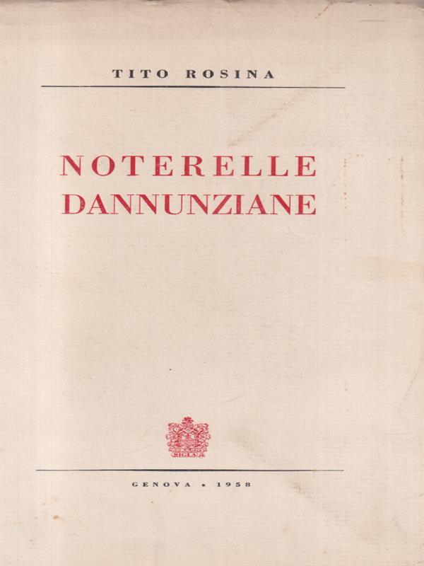 Noterelle dannunziane