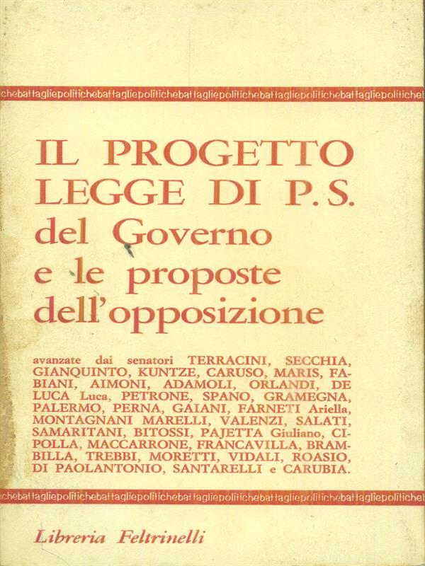 Il progetto legge di P.S
