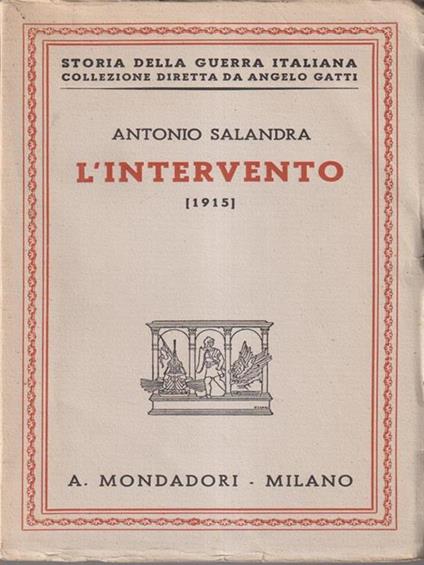 L' intervento - Antonio Salandra - copertina