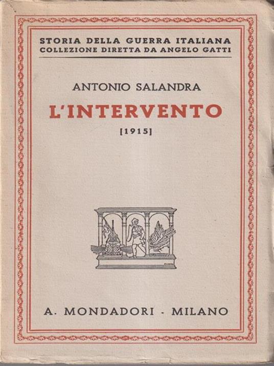 L' intervento - Antonio Salandra - copertina