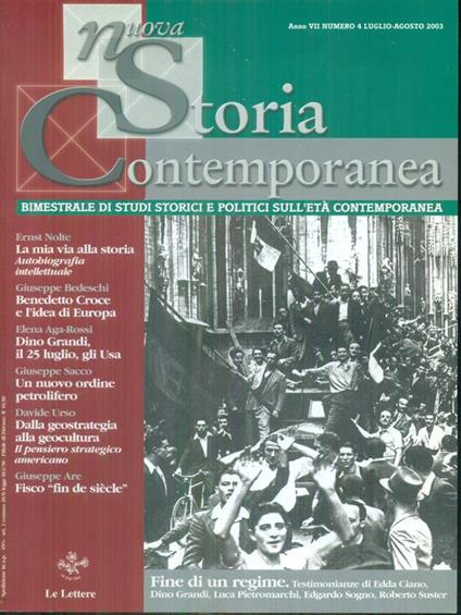 Nuova storia contemporanea Anno VII Numero 4 / Luglio-Agosto 2003 - copertina