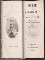 Opere di C.Cornelio Tacito 3 vv