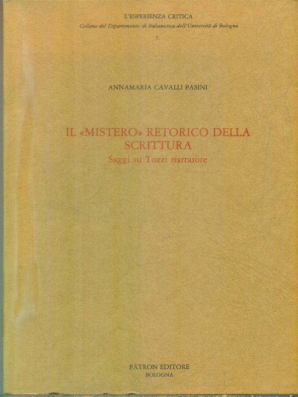 Il mistero retorico della scrittura