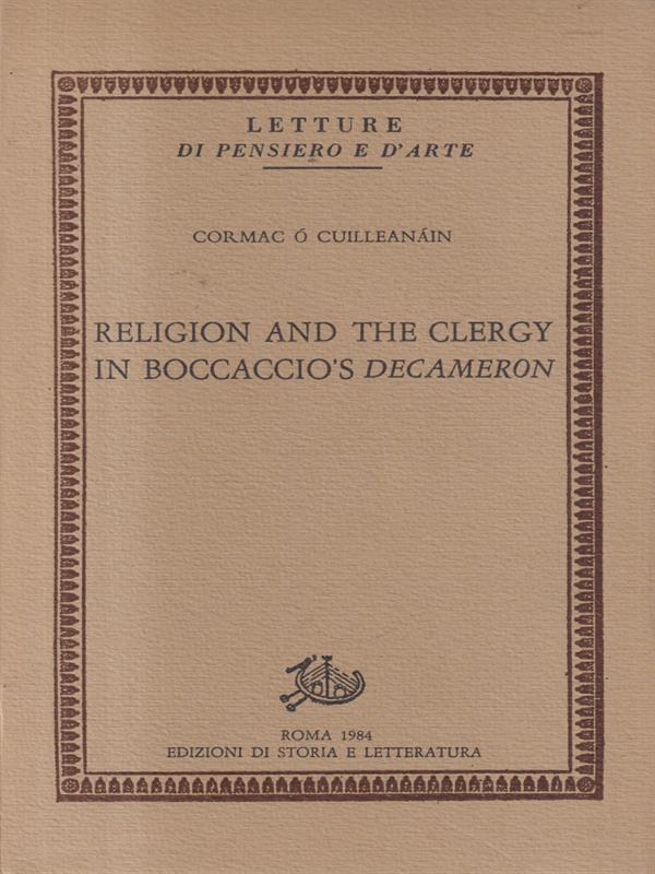 Religion and the clergy in Boccacciòs Decameron