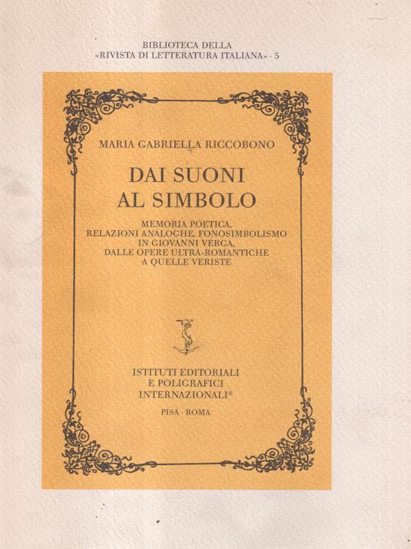 Dai suoni al simbolo.