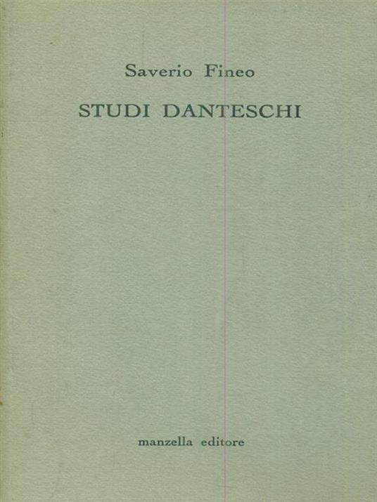 Studi danteschi - Saverio Fineo - copertina