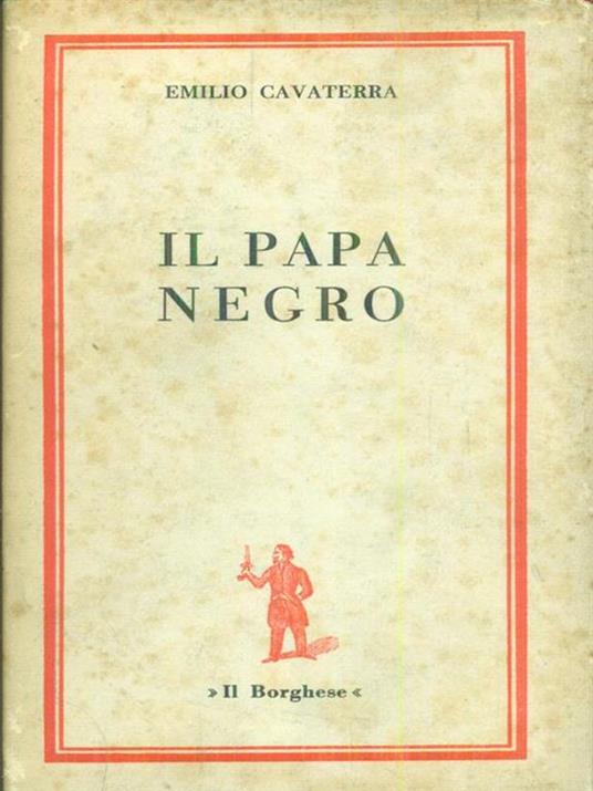 Il papa negro - Emilio Cavaterra - copertina