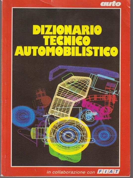 Dizionario tecnico automobilistico - copertina