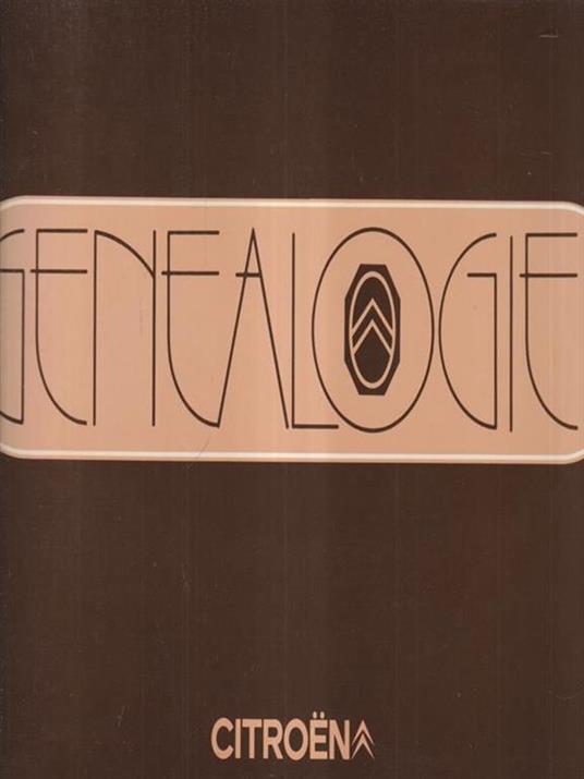 Genealogie Citroen - Jacques Wolgensinger - copertina