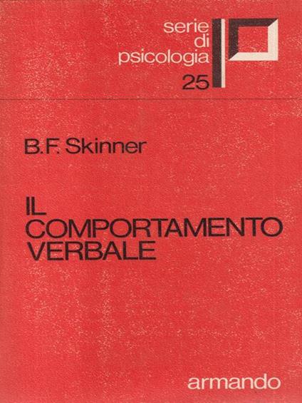 Il Comportamento verbale - copertina