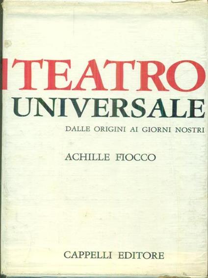 Teatro universale 3 vv - Achille Fiocco - copertina