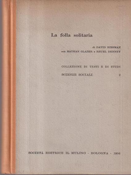 La follia solitaria - copertina