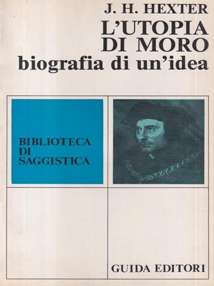 L' utopia di Moro - Jack Hexter - copertina