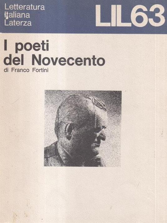 I poeti del Novecento - Franco Fortini - copertina