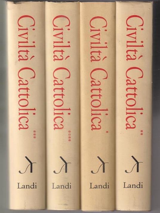 Civiltà cattolica 4 vv - copertina