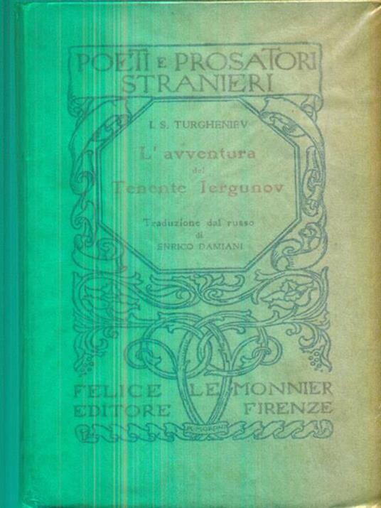 L' avventura del tenente Iergunov - copertina